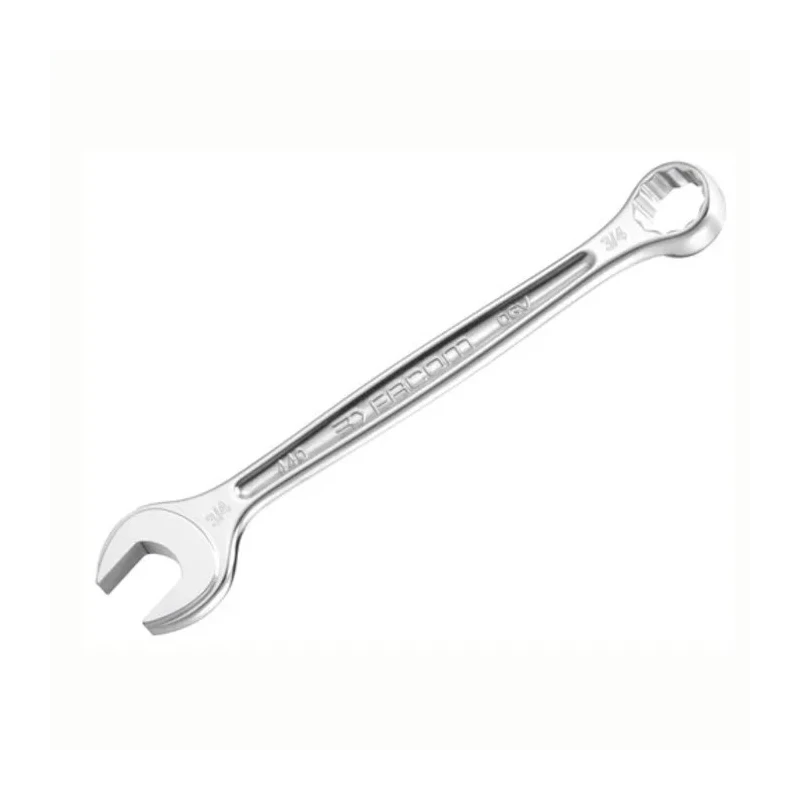 Facom Combination Spanner 7/16 in, 155mm Overall Length, Chrome Finish, 12 Point, 15° Offset 440.7/16