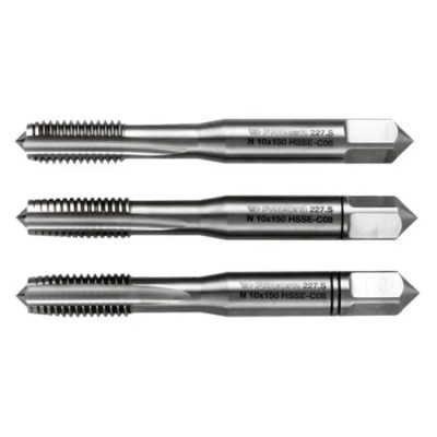 Facom Threading Tap M12 Thread Metric Standard Cobalt Steel 8mm Shank 89mm Length 227.S12X175T3