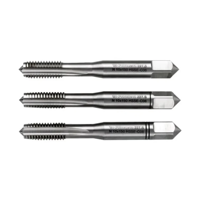 Facom Threading Tap, M3 Metric Standard Thread, Cobalt Material, 48mm Length, 0.5mm Pitch 227.S3X50T3