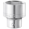 Facom 3/4 in Drive 30 mm 6 Point Square Socket Satin Chrome Finish, 59mm Overall Length K.30HB