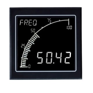 Trumeter APM LCD Digital Panel Multifunction Meter for MPS, Frequency, Voltage, 68 mm x 68 mm APM-M2-ANO