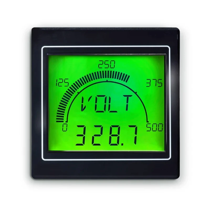 Trumeter APM-MAX LCD Digital Panel Multifunction Meter for Power Voltage Frequency Current 68 mm x 68 mm APM-MAX-M21-PU-4R