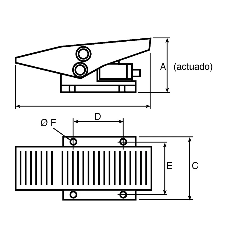 Norgren Pedal Pneumatic Manual Control Valve X30 Series, G 1/8 Thread, Zinc Alloy Body, 10 bar, 335L/min X3048202