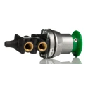 Norgren Push Button Pneumatic Manual Control Valve 03 Series, G 1/8 Port, 3/2 Valve Function, Zinc Alloy Body, III 03036702