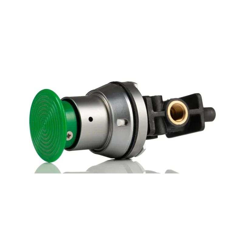 Norgren Push Button Pneumatic Manual Control Valve 03 Series, G 1/8 Port, 3/2 Valve Function, Zinc Alloy Body, III 03036702
