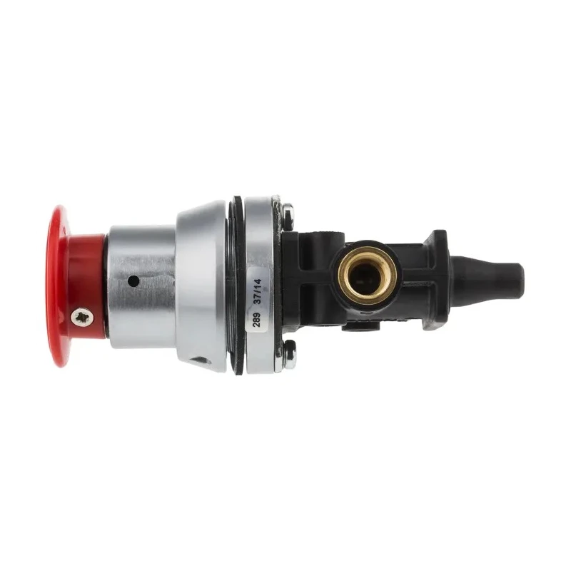 Norgren Push Button Pneumatic Manual Control Valve 03 Series, G 1/8 Port, 3/2 Valve Function, Polyamide Body, Red 03036602