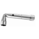 Facom Tubular Angle Box Spanner 4mm Size, 95mm Overall Length, Polished Satin Chrome Finish 92A.4