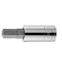 Facom 1/4 in Drive 3 mm Bit Square Socket, Bright Chrome with Phosphate Finish, 37mm Overall Length RT.3