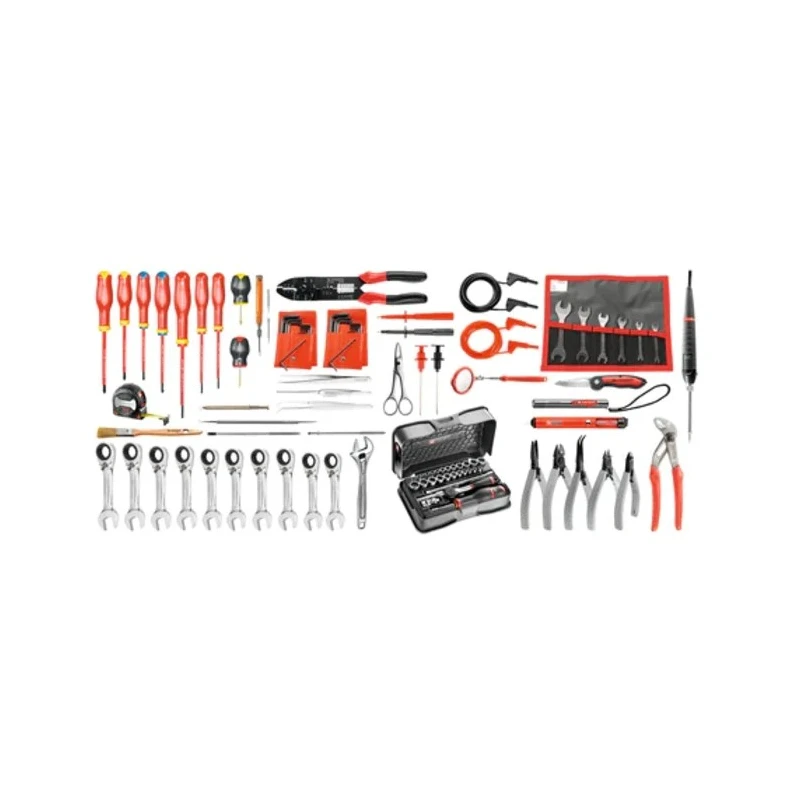 Facom 101 Piece Electrician Tool Kit with Roller Bag BSR20.EL34