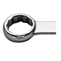 Facom Ring Spanner Offset Head Chrome Finish 14 x 15 mm, 185mm Overall 59.14X15