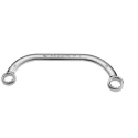 Facom Metric Half Moon Offset Ring Spanner 16 x 18 mm, Chrome Finish, 12-Point, 200mm Overall 57.16X18