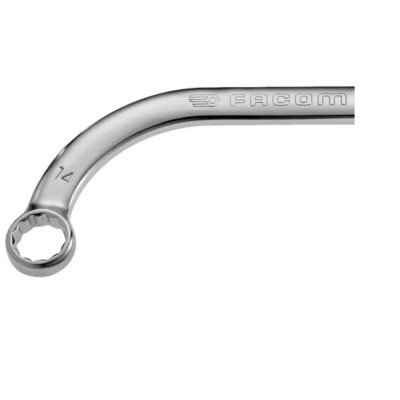 Facom Metric Half Moon Offset Ring Spanner 14 x 16 mm Chrome Finish 184mm Overall Length 57.14X16