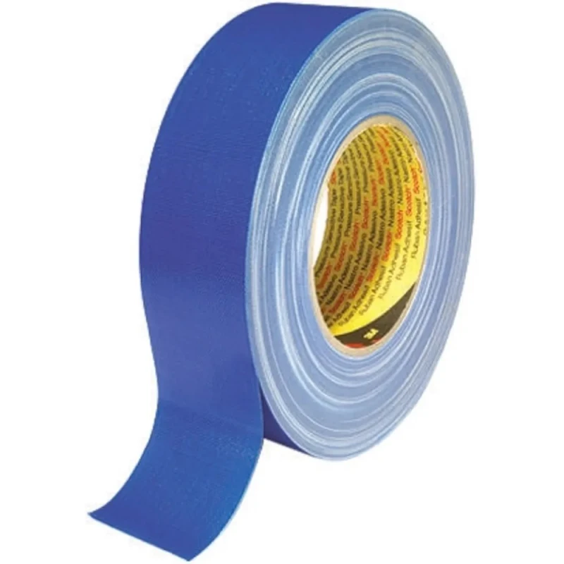3M Scotch 389 Duct Tape, Blue, PE Coated Finish, 50 mm Width, 50 m Length, Synthetic Rubber Adhesive 7000111477