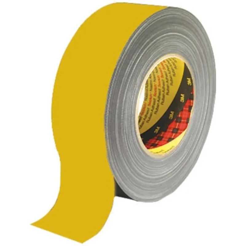 3M Scotch 389 Yellow PE Coated Duct Tape 50mm Width 50m Length Synthetic Rubber Adhesive Y-389 JAUNE