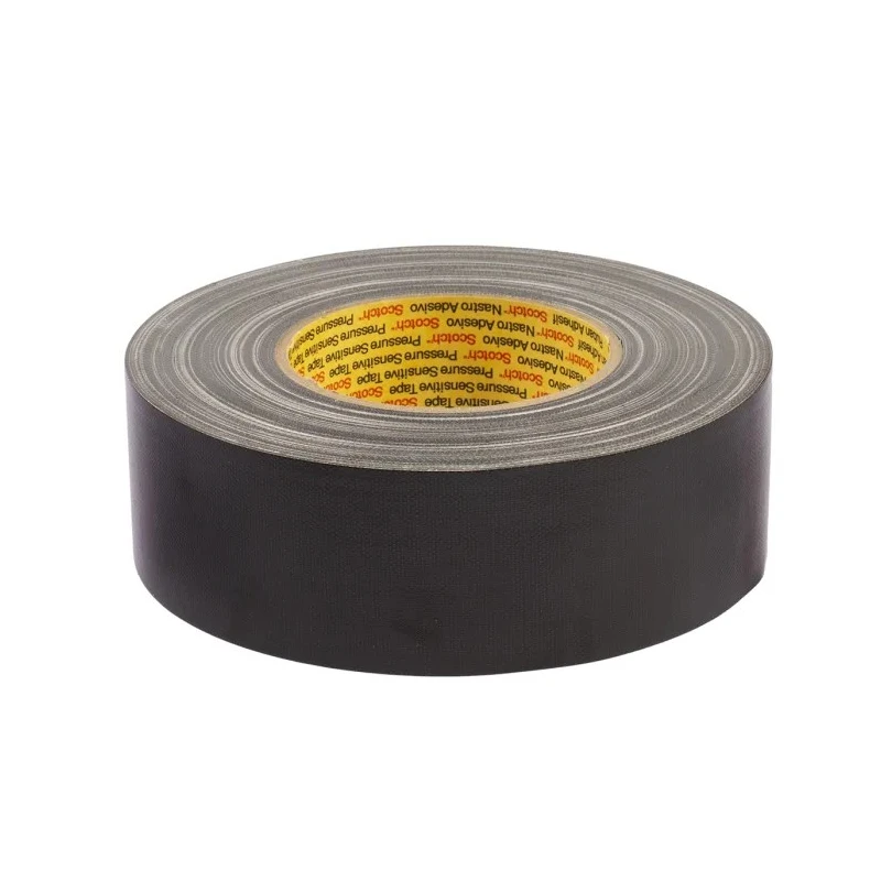 3M Scotch 389 Duct Tape 50 mm x 50 m Black PE Coated Synthetic Rubber Adhesive Y-389 NOIR