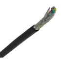 RS PRO DEF STAN Multi-Core Industrial Cable 4 Cores 0.5mm² Screened 25m Black Polyvinyl Chloride Sheath 236-9236