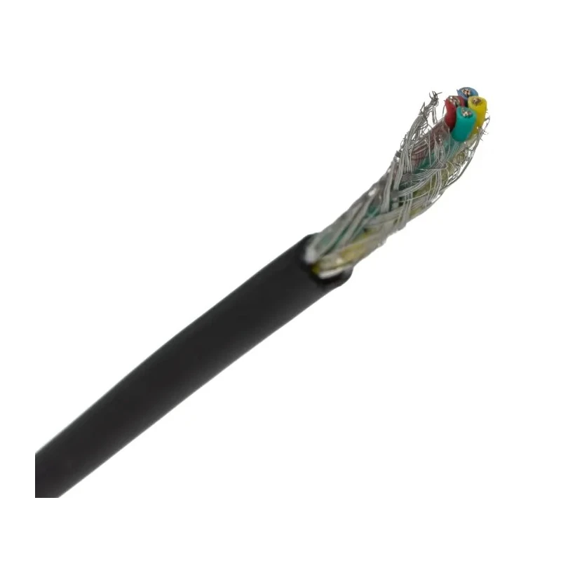 RS PRO DEF STAN Multi-Core Industrial Cable 4 Cores 0.5mm² Screened 25m Black Polyvinyl Chloride Sheath 236-9236