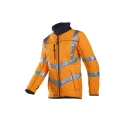 Sioen Unisex Hi Vis Jacket Size L Polyester Outer with Fleece Lining, Zip Closure S101-725Z-L