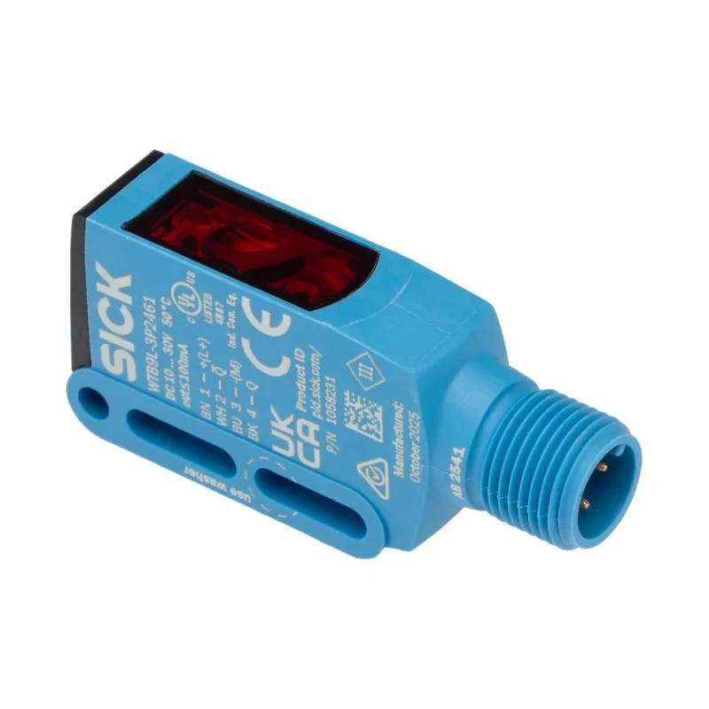 SICK Background Suppression Photoelectric Sensor, Block Sensor, 25 mm to 300 mm Detection Range, PNP Output WTB9L-3P2461