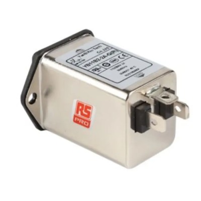 RS PRO IEC Filter 250V 2A Socket Power Line Filter with 2 Fuses, Faston Termination 237-8660