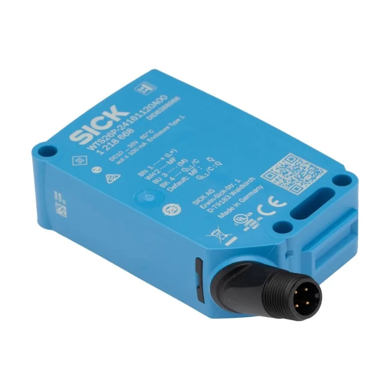 SICK Background Suppression Photoelectric Sensor Block Style 10 mm to 1 m Detection Range NPN Output IP69 WTS26P-24161120A00