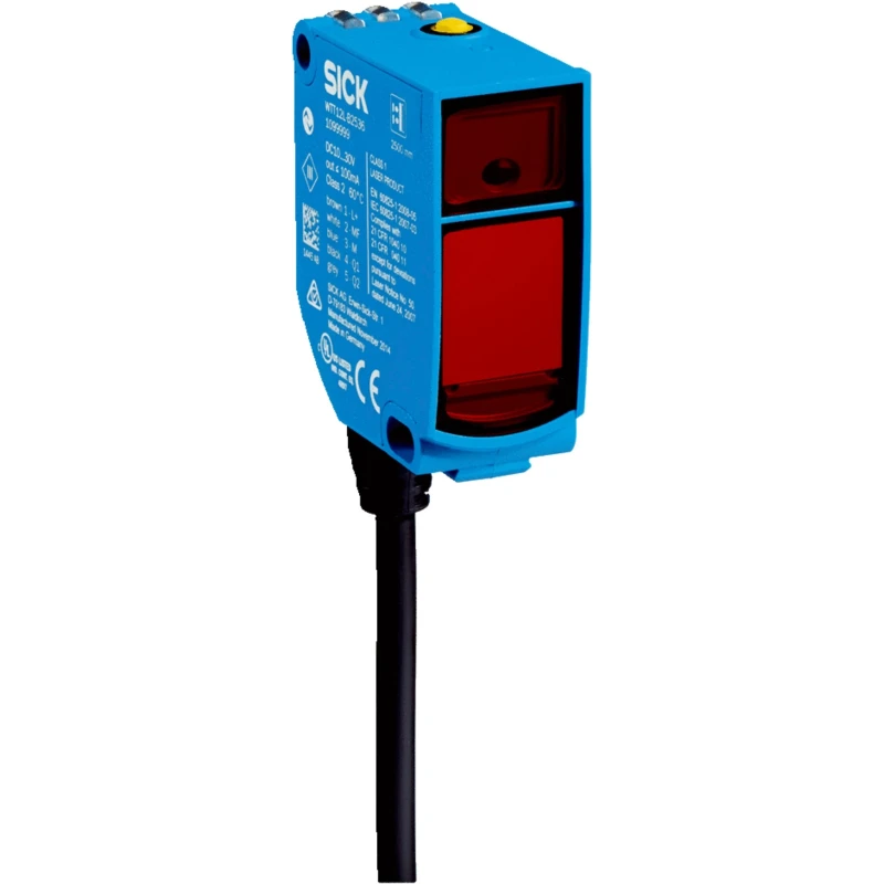 SICK Background Suppression Photoelectric Sensor, Block Style, NPN Output, 50 mm to 2.5 m Detection Range WTT12L-B1532