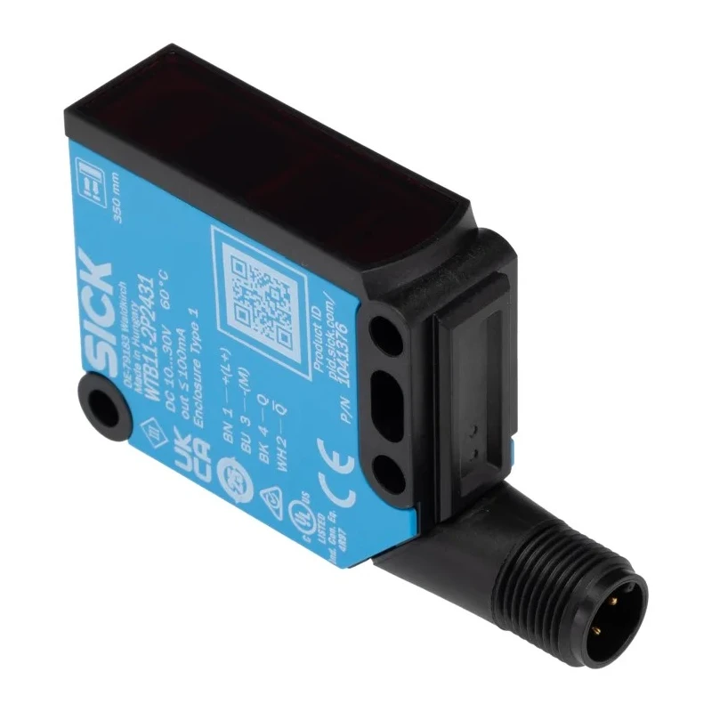 SICK Background Suppression Photoelectric Sensor, Block Sensor, 20 mm to 350 mm Detection Range, PNP Output WTB11-2P2431
