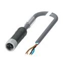 Phoenix Contact Sensor Actuator Cable Male 4 Way M12 to Female 4 Way, PVC Jacket, 5 m, 63V 1089972