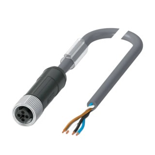 Phoenix Contact Sensor Actuator Cable Male 4 Way M12 to Female 4 Way, PVC Jacket, 5 m, 63V 1089972