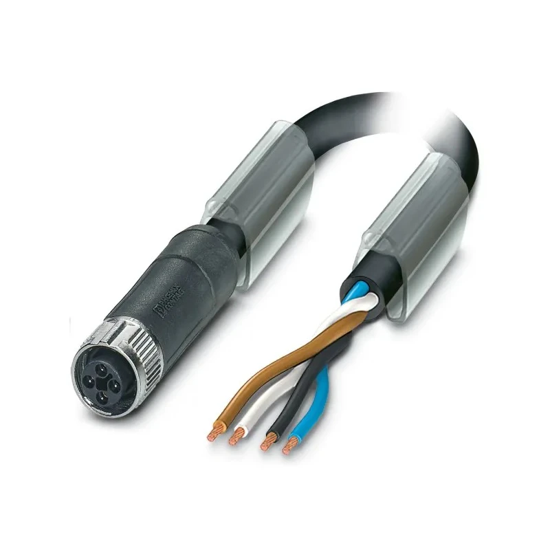 Phoenix Contact Sensor Actuator Cable Male 4 Way M12 to Female 4 Way, PVC Jacket, 5 m, 63V 1089972