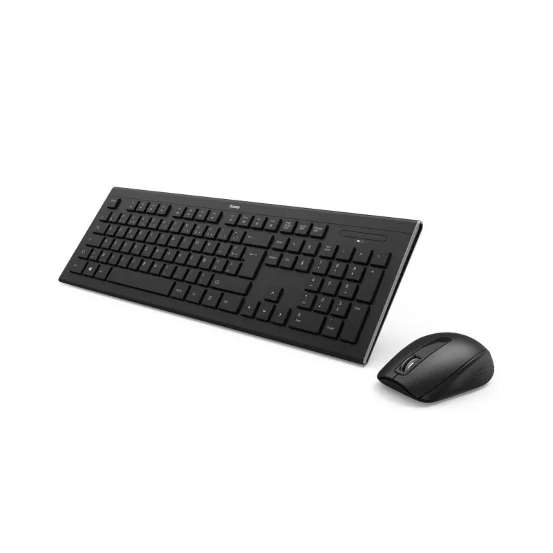 Hama Wireless Standard Keyboard & Mouse Set AZERTY (France) Black F2182664