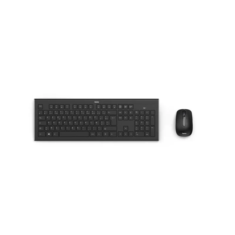 Hama Wireless Standard Keyboard & Mouse Set AZERTY (France) Black F2182664
