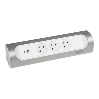 Legrand 3 Socket Type E Extension Lead 16A 3680W Shock Resistant IK 04 049409