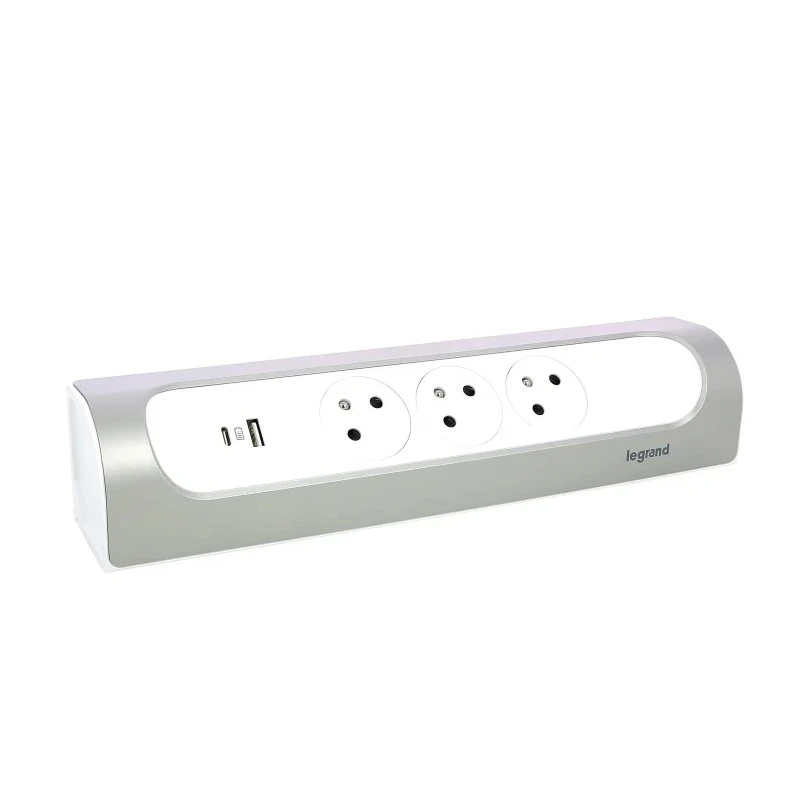 Legrand 3 Socket Type E Extension Lead 16A 3680W Shock Resistant IK 04 049409