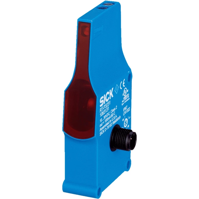 SICK Background Suppression Photoelectric Sensor, Block Sensor, 60 mm to 900 mm Detection Range, PNP Output, IP67, RT-P2233
