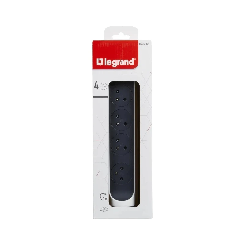 Legrand 4 Socket Type E Extension Lead 16 A Current 3680 W Power 230 V 50 Hz 049465