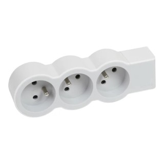 Legrand 3 Socket Type E Extension Lead 16A 3680W Impact Resistance IK04 049496