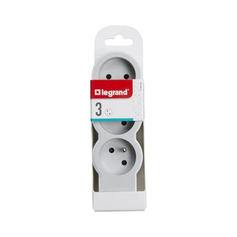 Legrand 3 Socket Type E Extension Lead 16A 3680W Impact Resistance IK04 049496