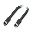 Phoenix Contact SPE Ethernet Cable 2 Core, Shielded Screened, Black Jacket, 2 m Length, Single Pair Ethernet CatB 1217530