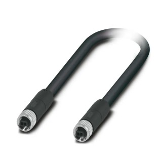 Phoenix Contact SPE Ethernet Cable 2 Core, Shielded Screened, Black Jacket, 2 m Length, Single Pair Ethernet CatB 1217530