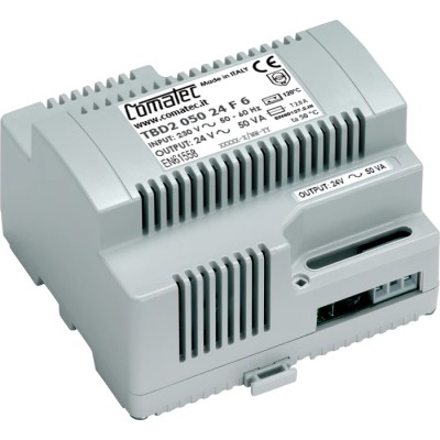 Comatec 50 VA DIN Rail Transformer, 230 V ac Primary, 24 V ac Secondary, EN61558-1, EN55032/B, EN61000-3-2(3) EN55024