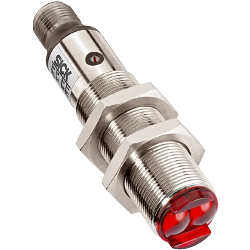 SICK Background Suppression Photoelectric Sensor, Barrel Sensor, 25 mm to 140 mm Detection Range, PNP Output VTB18-4P1240