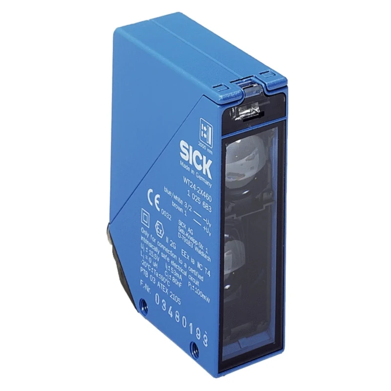 SICK Background Suppression Photoelectric Sensor, Block Sensor, Detection Range 40 mm to 2 m, NAMUR Output, IP67 WT24-2X200