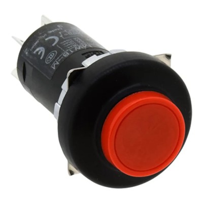 Idec MW1B Series Red Flush Push Button Switch Panel Mount DPDT IP66 