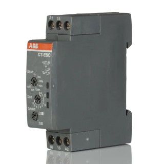 ABB CT-C Series DIN Rail Snap-On Timer Relay 1-Contact SPDT, 110 to 130 V AC, 0.1 to 10 s, 1-Function 1SVR508150R0000