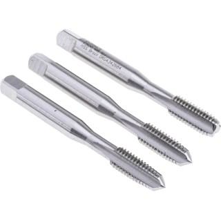 Dormer M8 Thread M Standard Machine Tap Set, 3-Piece HSS Coarse Straight Flute, ISO 529 E500M8NO6