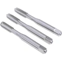 Dormer M8 Thread M Standard Machine Tap Set, 3-Piece HSS Coarse Straight Flute, ISO 529 E500M8NO6