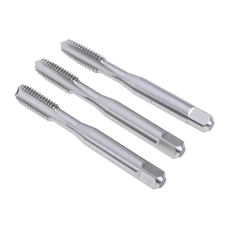 Dormer M8 Thread M Standard Machine Tap Set, 3-Piece HSS Coarse Straight Flute, ISO 529 E500M8NO6