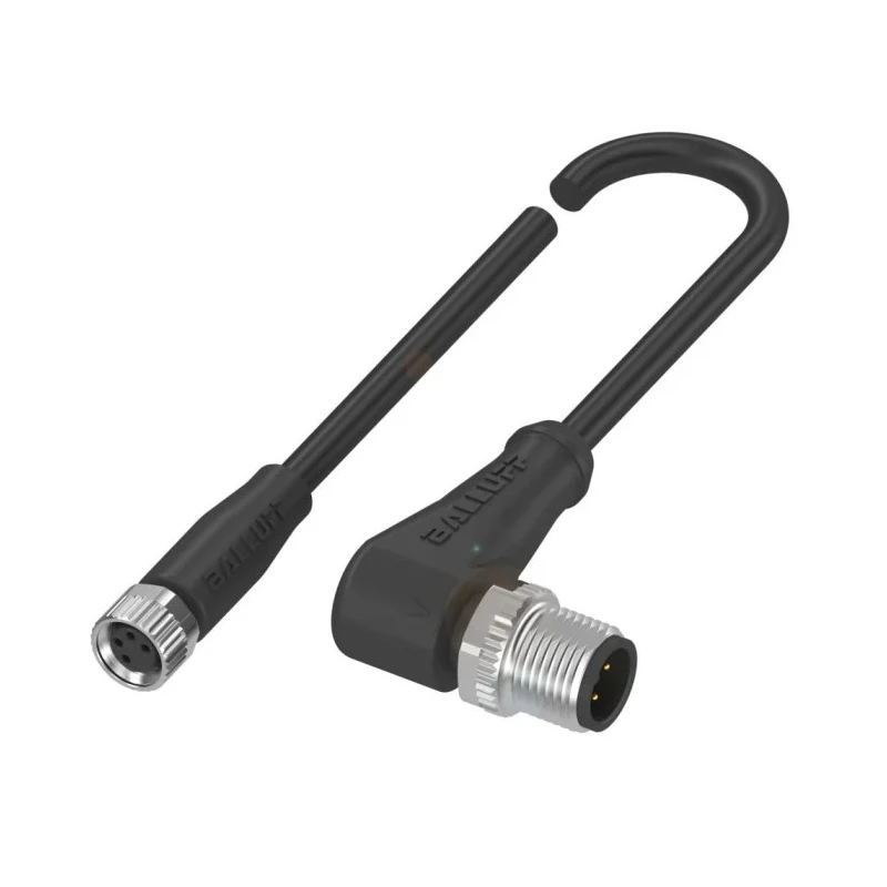 BALLUFF Female 4 Way Straight to Male 4 Way M12 Sensor Actuator Cable 5 m BCC03K6