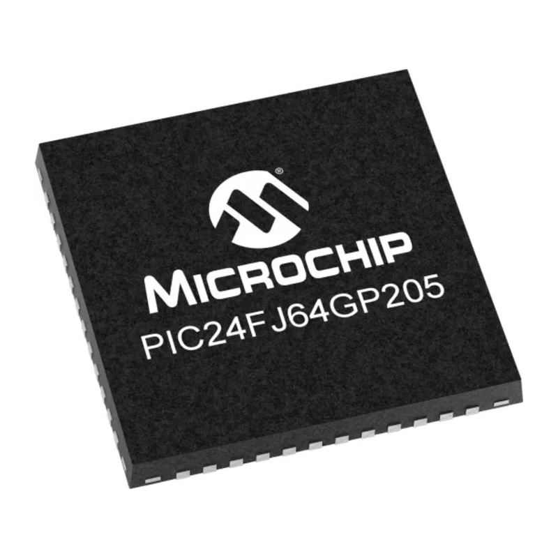 Microchip 16 bit PIC Microcontroller, PIC24FJ64GP205-I/M4, 32 MHz, 64kB FLASH, 8kB RAM, 48-Pin UQFN